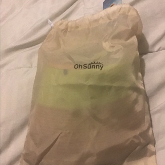 Oh Sunny 5.5 inches wide brim floppy foldable roll up straw hat NWT - Picture 3 of 14